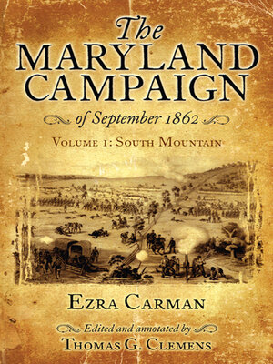 cover image of The Maryland Campaign of September 1862, Volume I